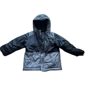 Columbia Boys Size 4T Ski Puffer Jacket Black Gray Hooded Winter Outdoor